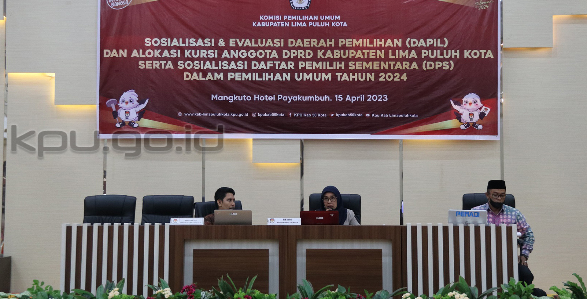 Sosialisasi Dapil Dan Alokasi Kursi Di Kab Lima Puluh Kota KPU